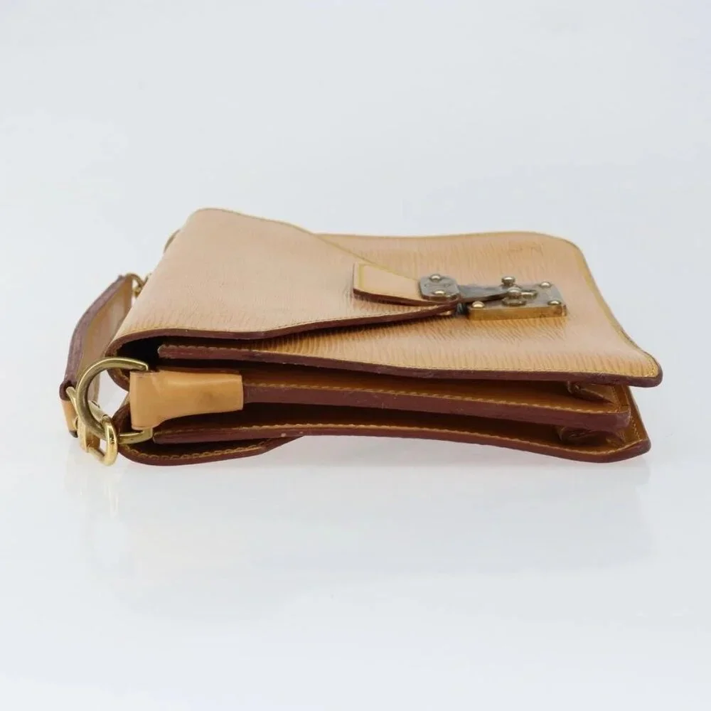 LOUIS VUITTON Epi Biface Hand Bag 2way Beige